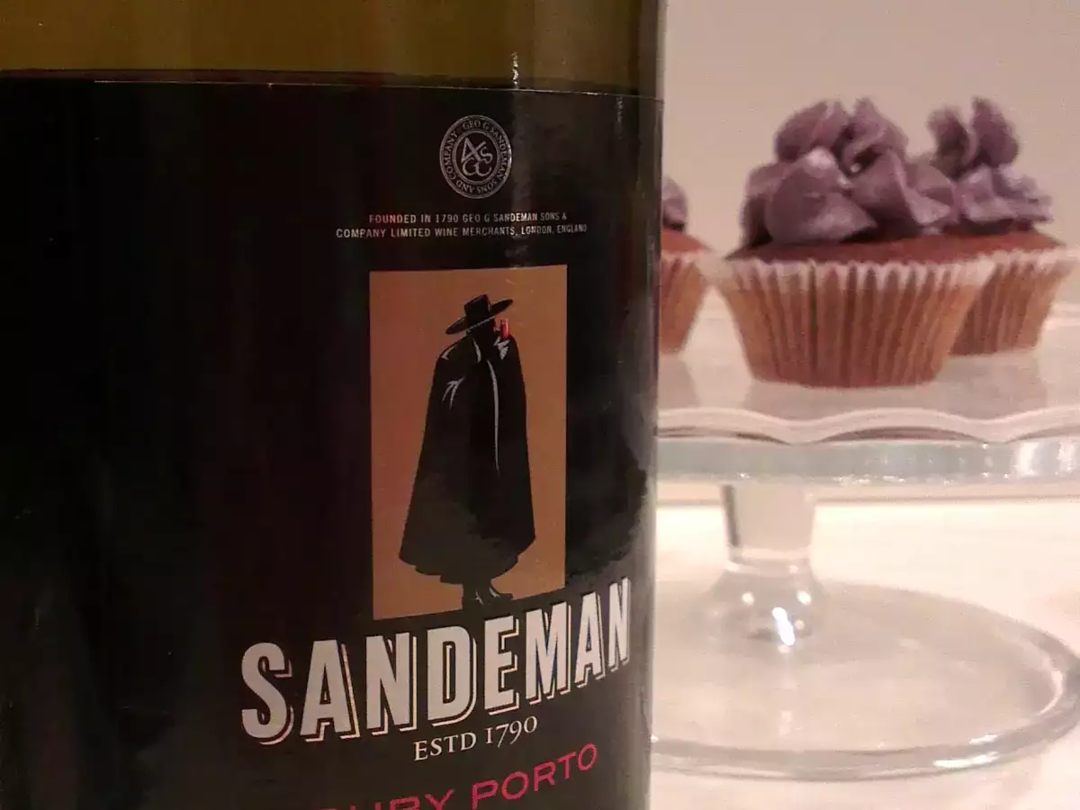 Cupcakes de vino de Oporto