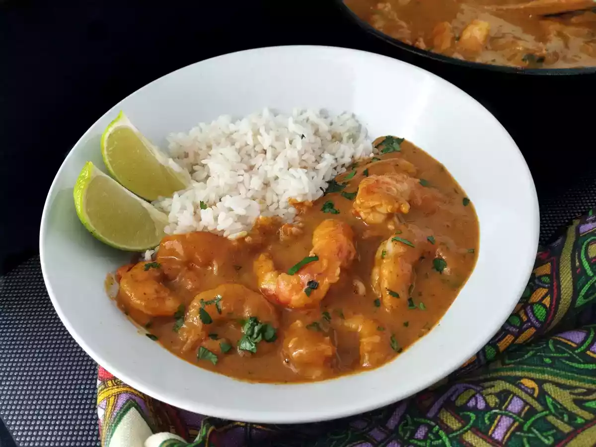 Encocado de gambones {Receta ecuatoriana}