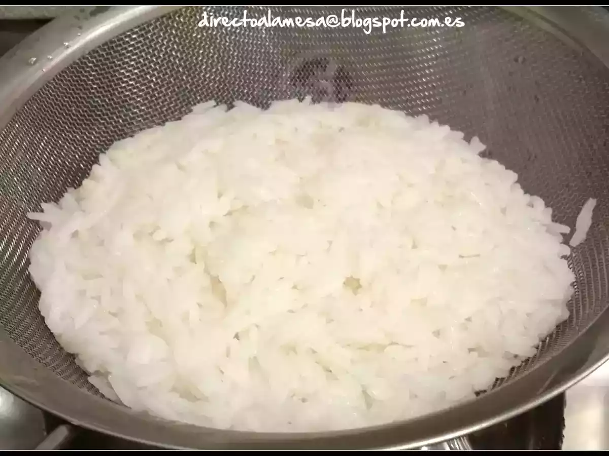 Ensalada de arroz, piña y salsa rosa - foto 5