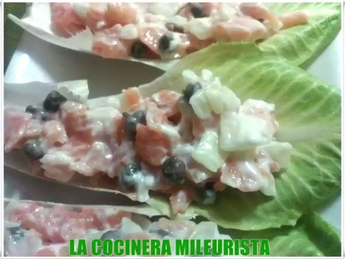 Ensalada de endibias con salmón ahumado - foto 2
