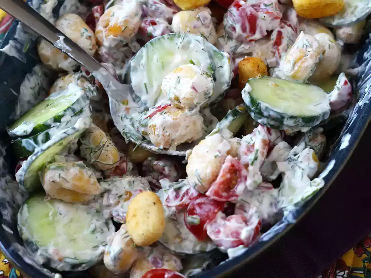 Ensalada de ñoquis crujientes: la receta de moda, sabrosa y equilibrada, perfecta para el verano - foto 8