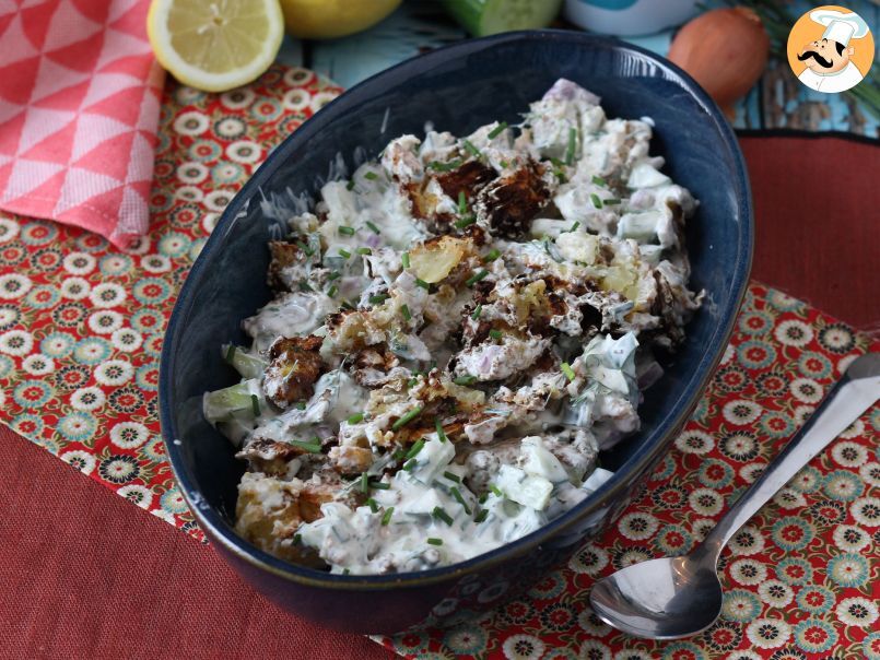 Ensalada de pepinos y patatas crujientes - foto 6