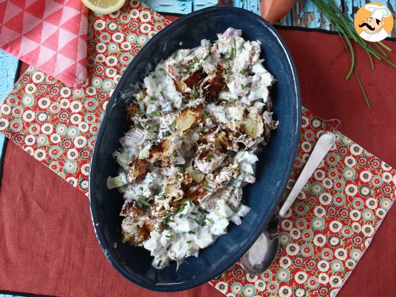 Ensalada de pepinos y patatas crujientes - foto 7