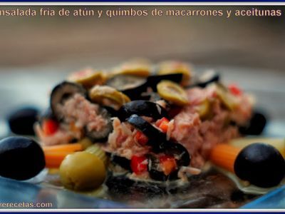 Ensalada frÃ­a de atÃºn, macarrones y aceitunas