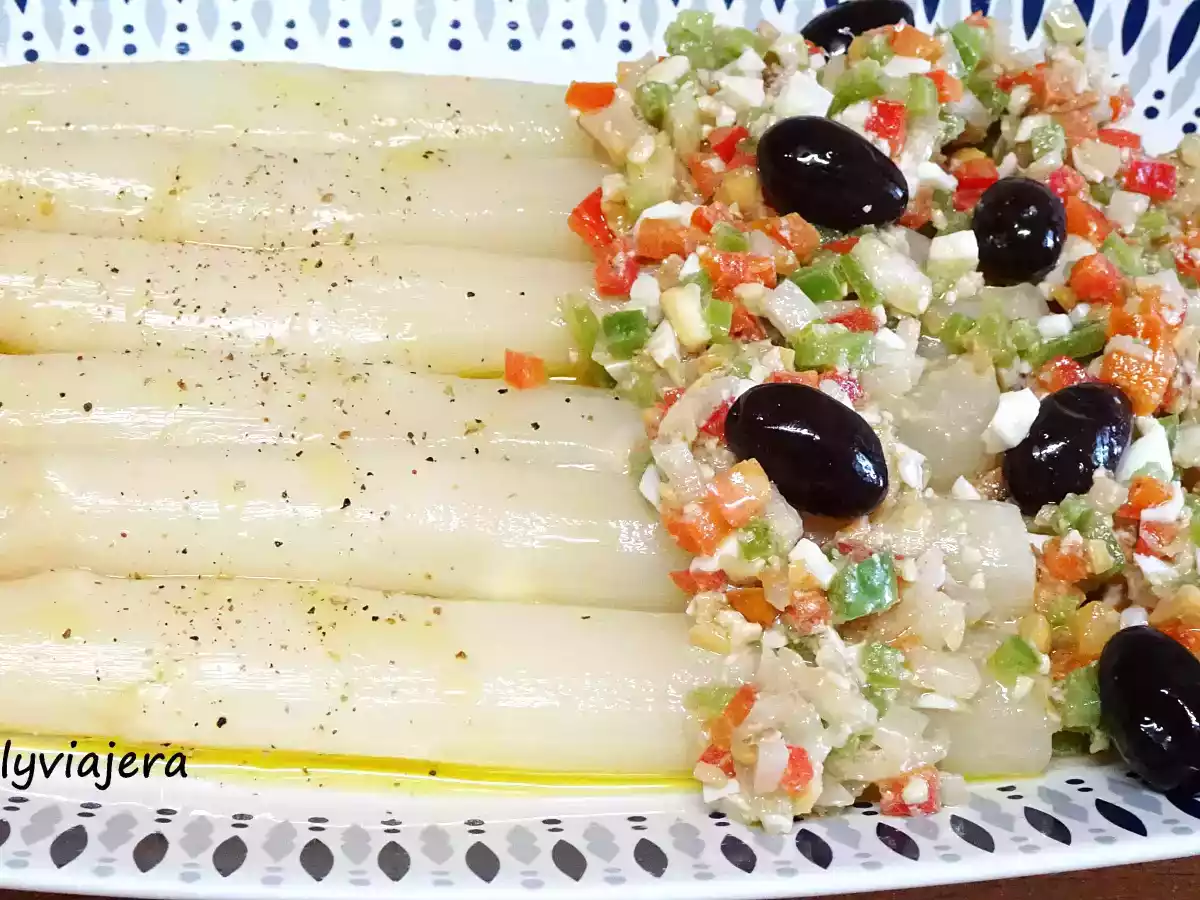 Espárragos con vinagreta - foto 2