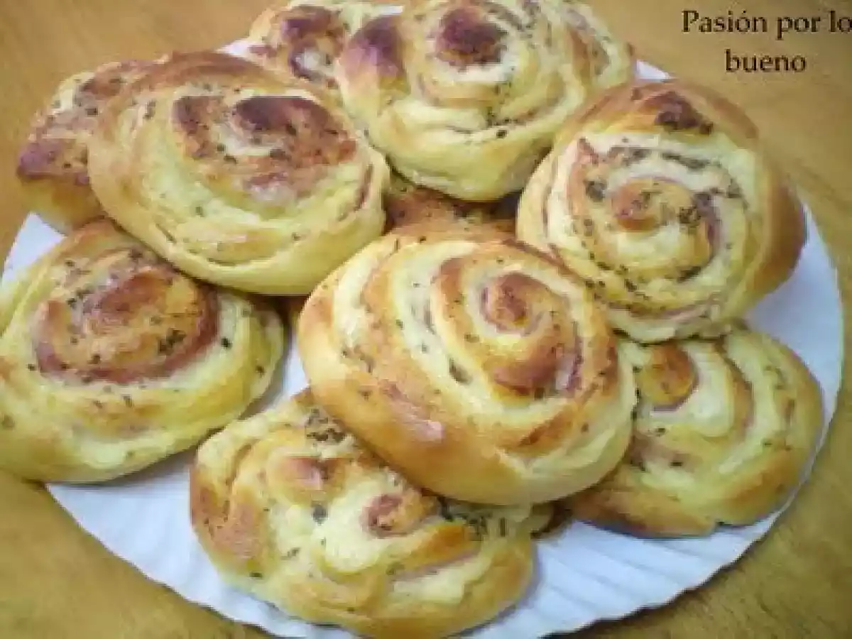 Espirales de jamón y queso (de Kisa) - foto 2