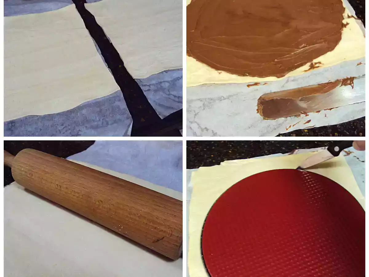 Estrella de hojaldre con crema de cacao - foto 2