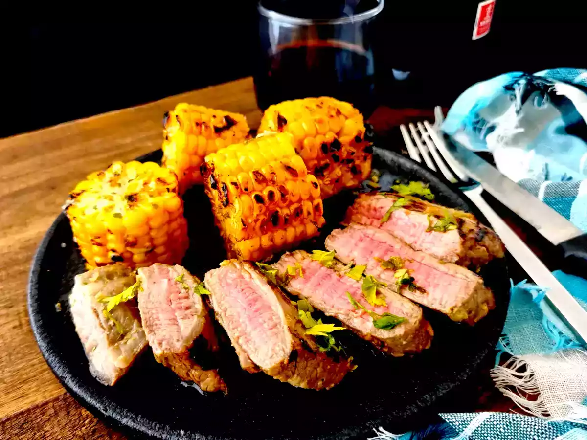 Filete de vacío marinado y al grill