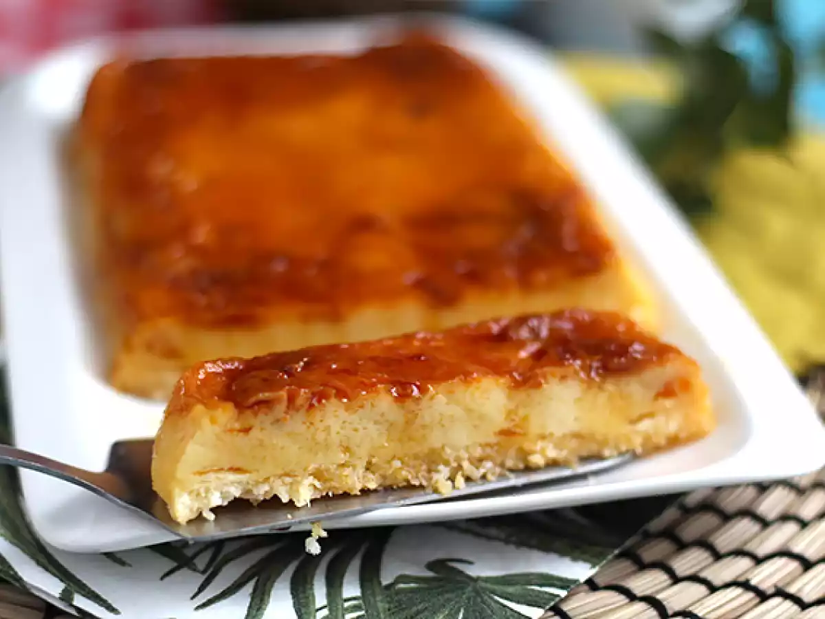 Flan de coco en microondas en 8 minutos - foto 2