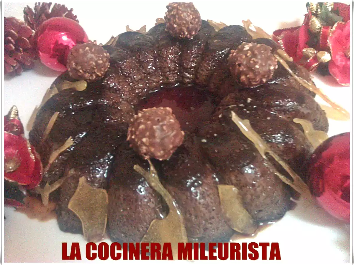 Flan de ferrero Rocher