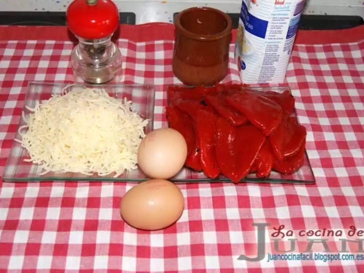 FLAN DE PIMIENTOS DEL PIQUILLO