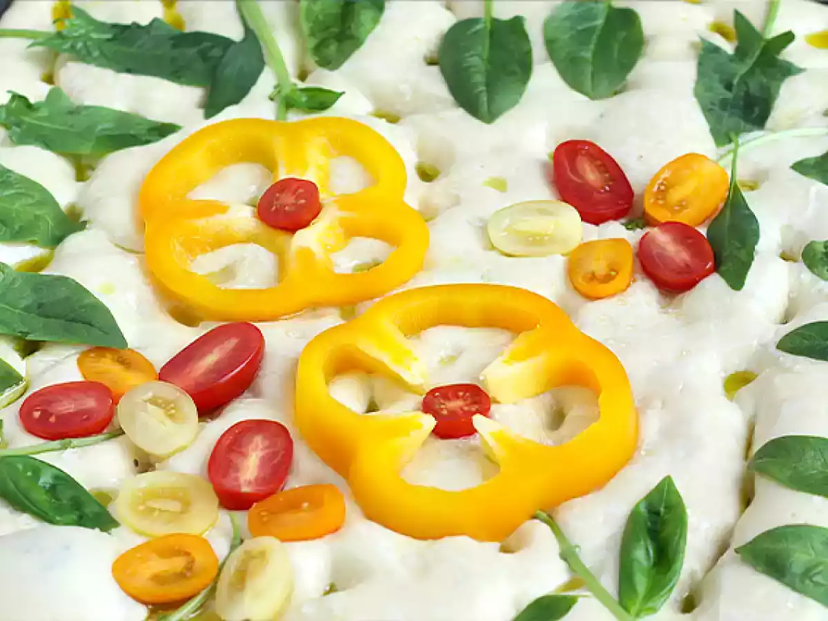 Focaccia floral- focaccia art - foto 3