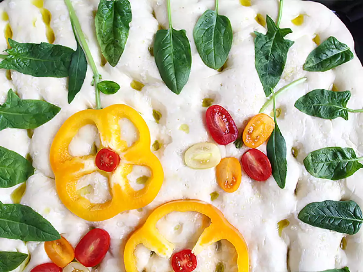 Focaccia floral- focaccia art - foto 7