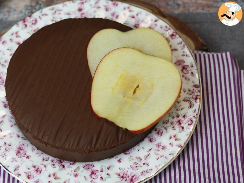 Fudge de chocolate y manzana, ¡un postre superfácil de hacer con sólo 2 ingredientes!