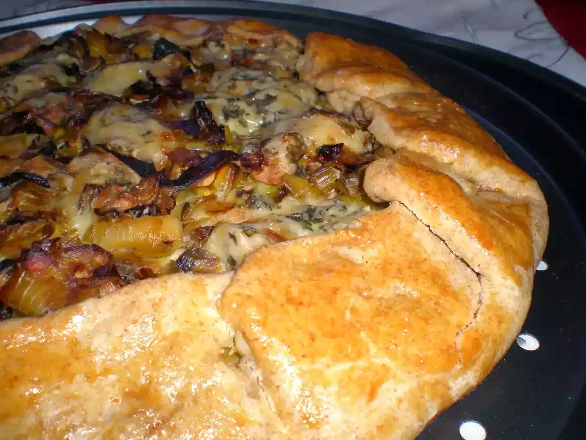 Galette de setas shiitake, puerro y gorgonzola - foto 3