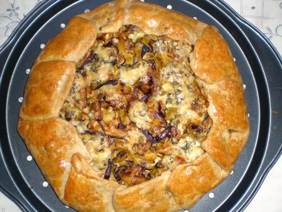 Galette de setas shiitake, puerro y gorgonzola - foto 4