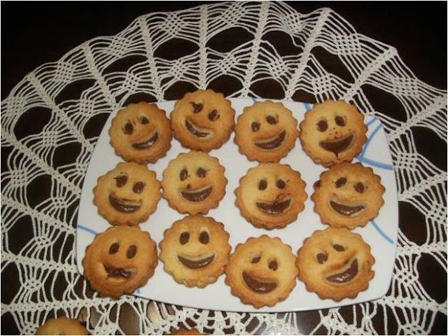 Galletas de caritas con chocolate