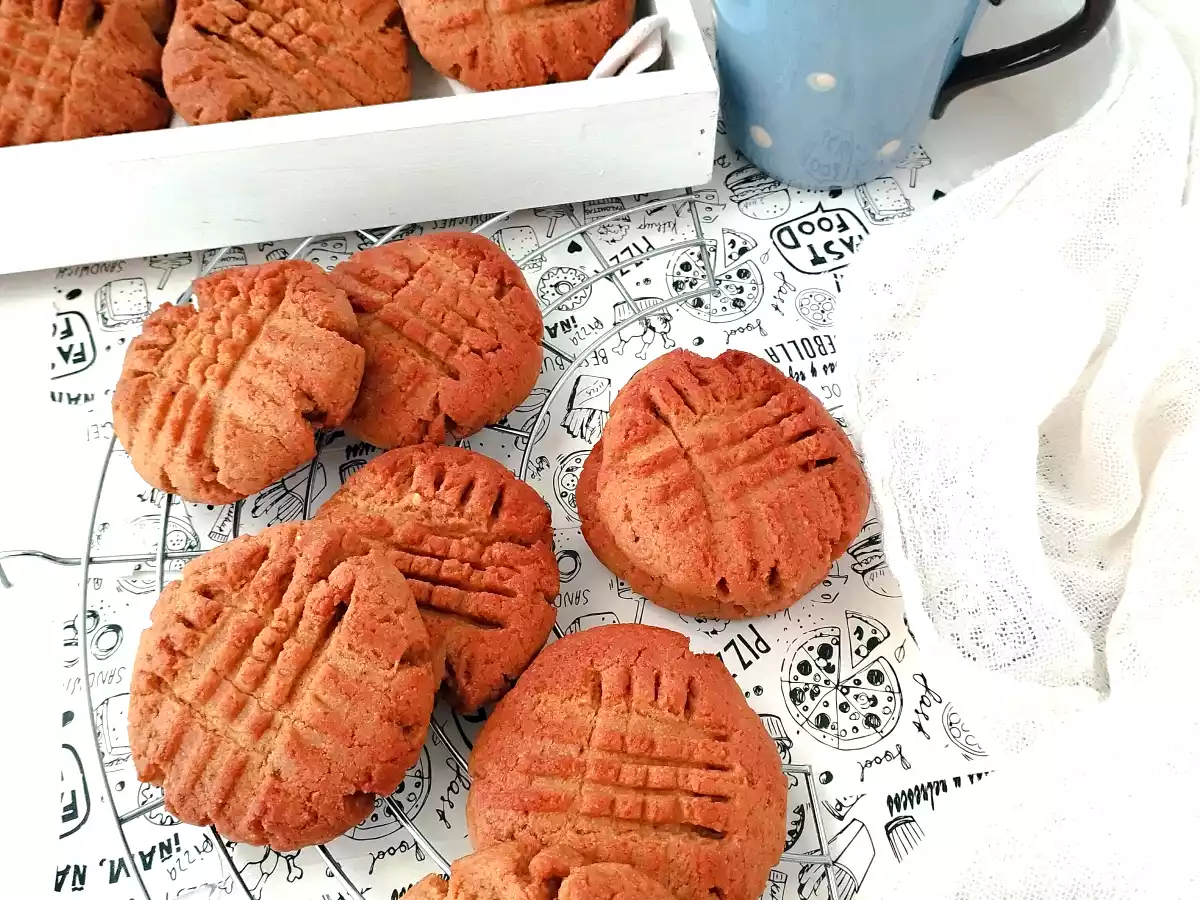 GALLETAS DE MANTEQUILLA DE CACAHUETE