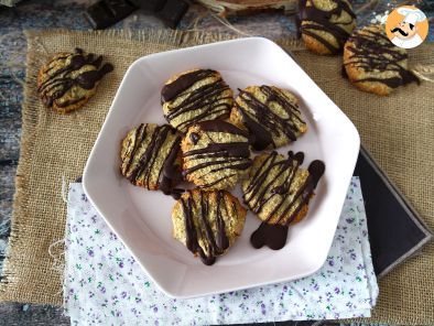 Galletas de okara (pulpa de avena) y chocolate - Receta Petitchef