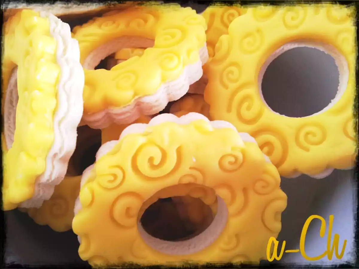 Galletas de vainilla con fondant