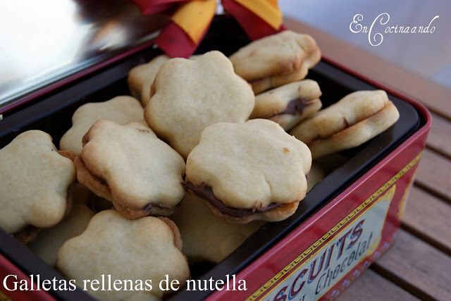 Galletas rellenas de nutella - Receta Petitchef