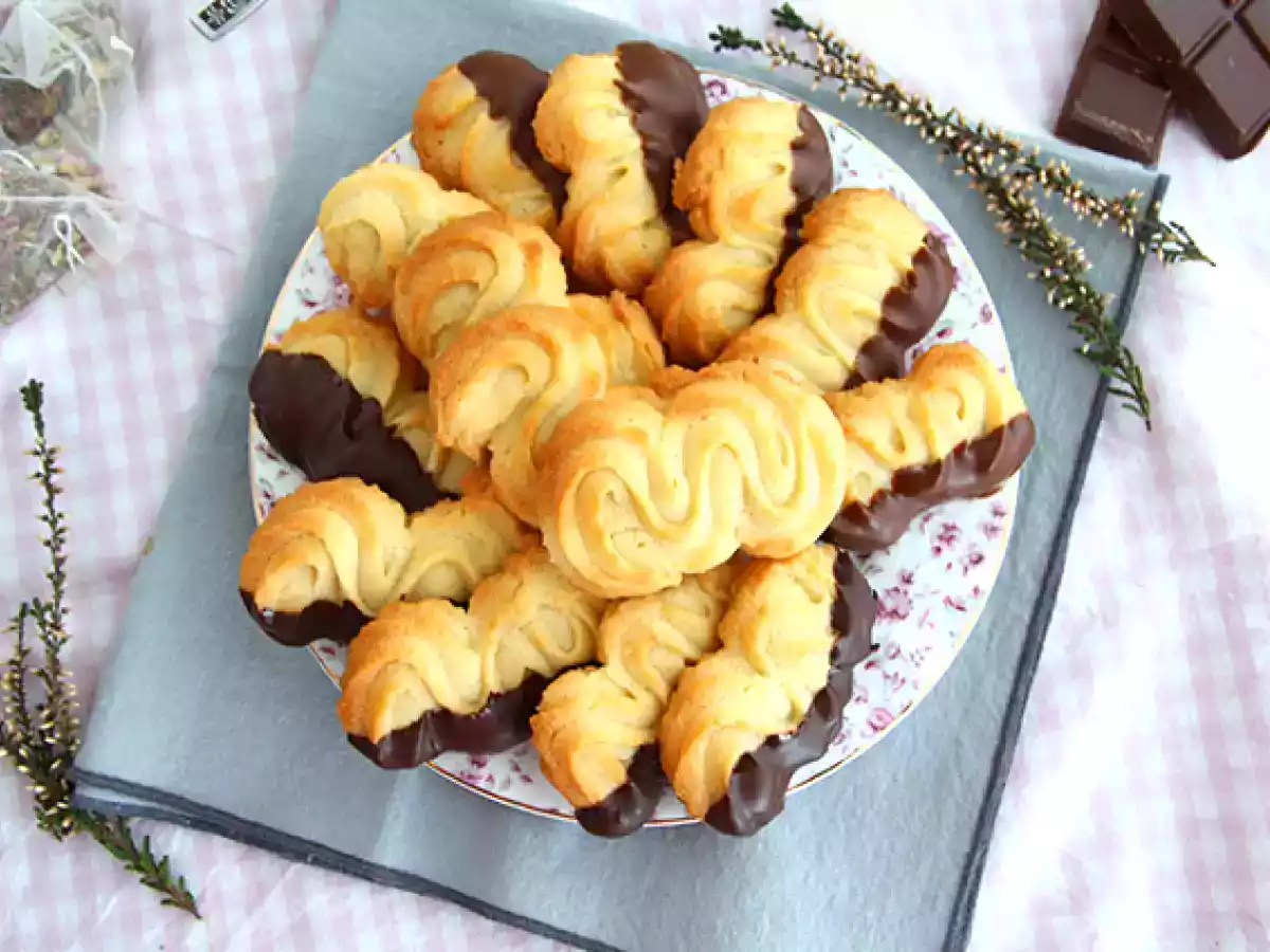 Galletas spritz con chocolate (pastas de té) - foto 3