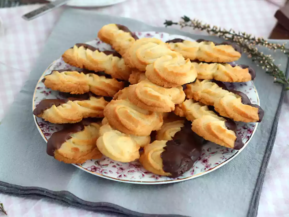 Galletas spritz con chocolate (pastas de té) - foto 5