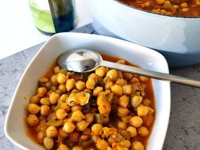 Garbanzos con mejillones, guiso de invierno - foto 2