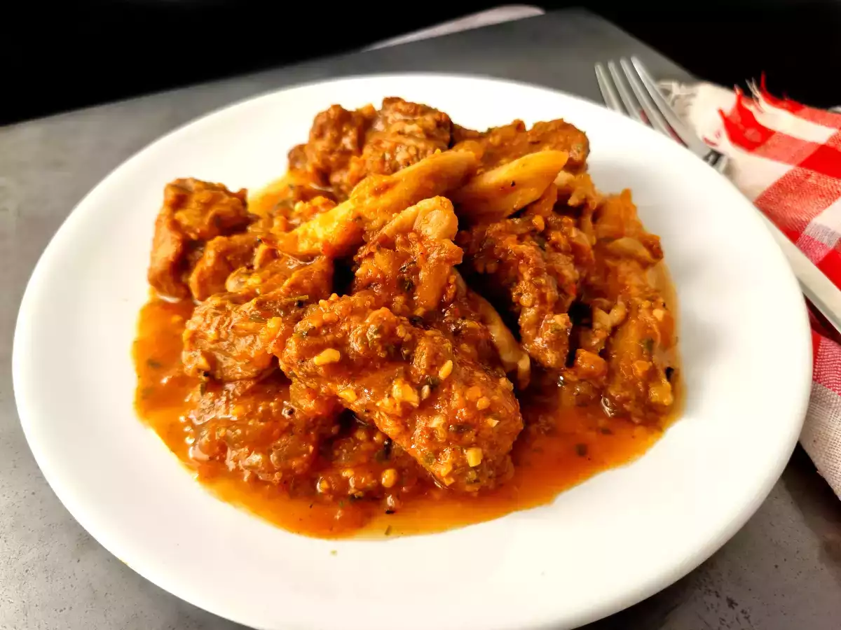 Guiso catalán de ternera y setas {estofat de bou} - foto 2