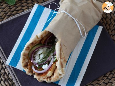 Gyros con halloumi, ¡una versión vegetariana del sándwich griego! - foto 4