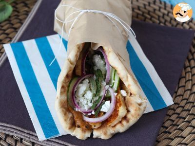 Gyros con halloumi, ¡una versión vegetariana del sándwich griego! - foto 5