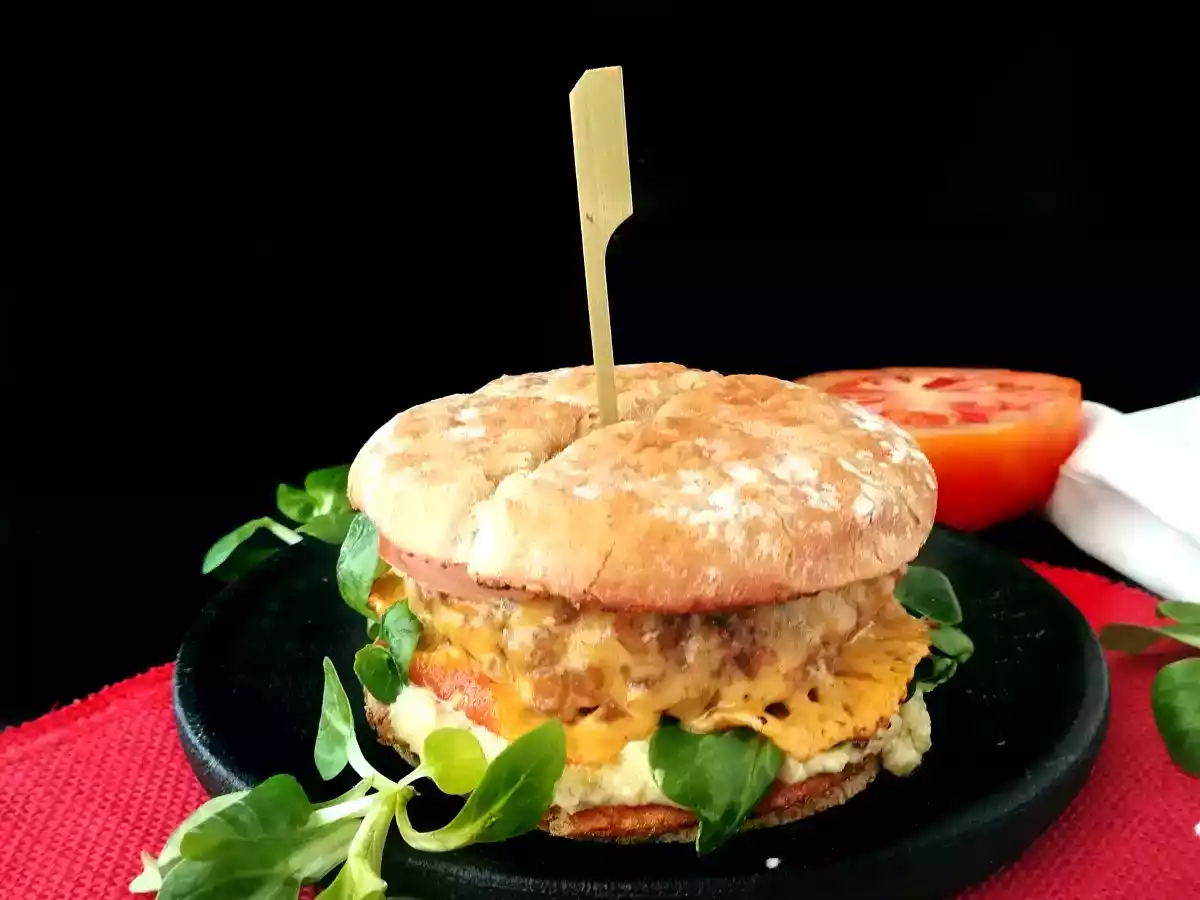 Hamburguesa vegana de soja texturizada, saludable - foto 3