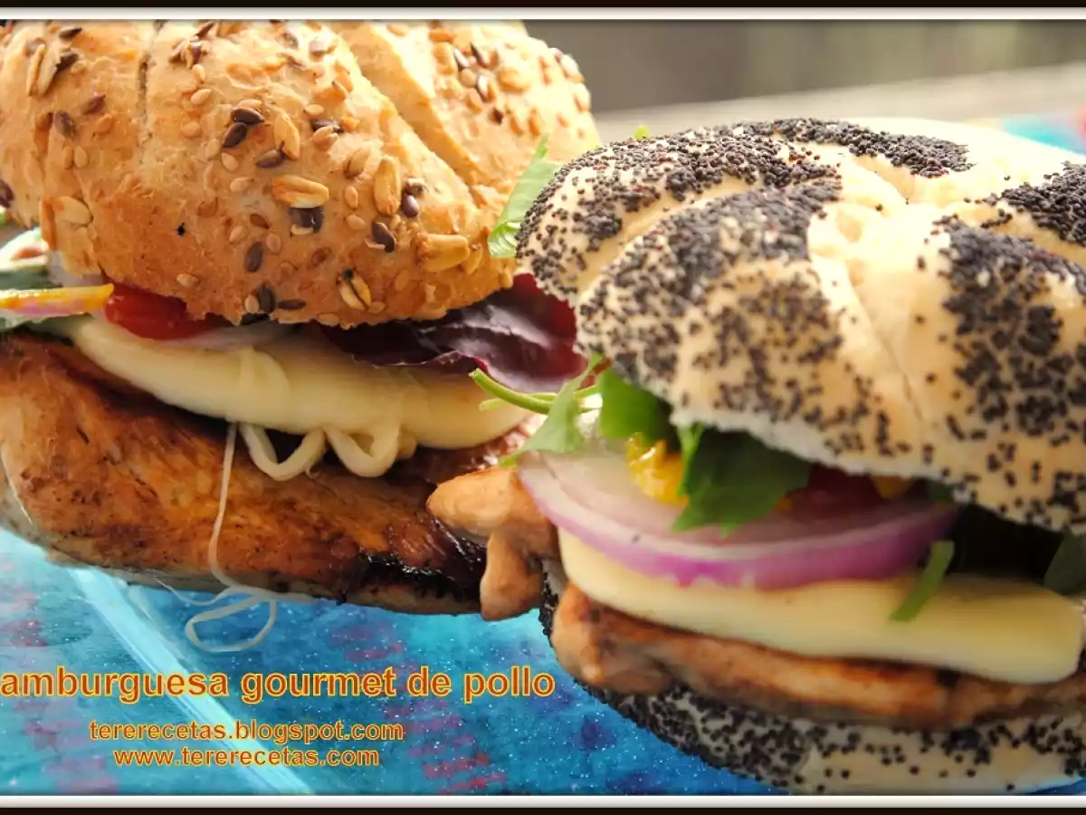 Hamburguesas gourmet de pollo. - foto 2