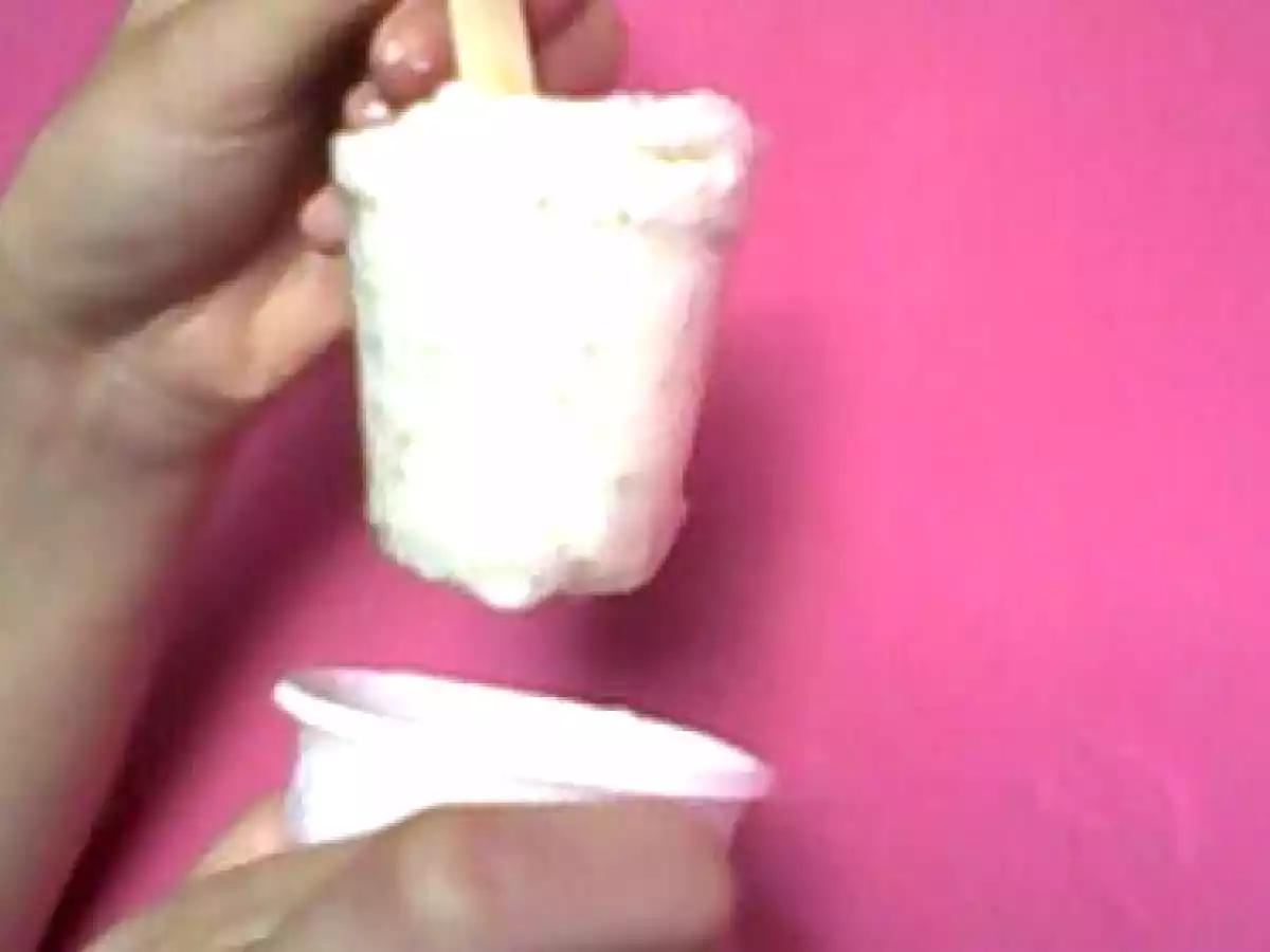 Helados caseros de coco