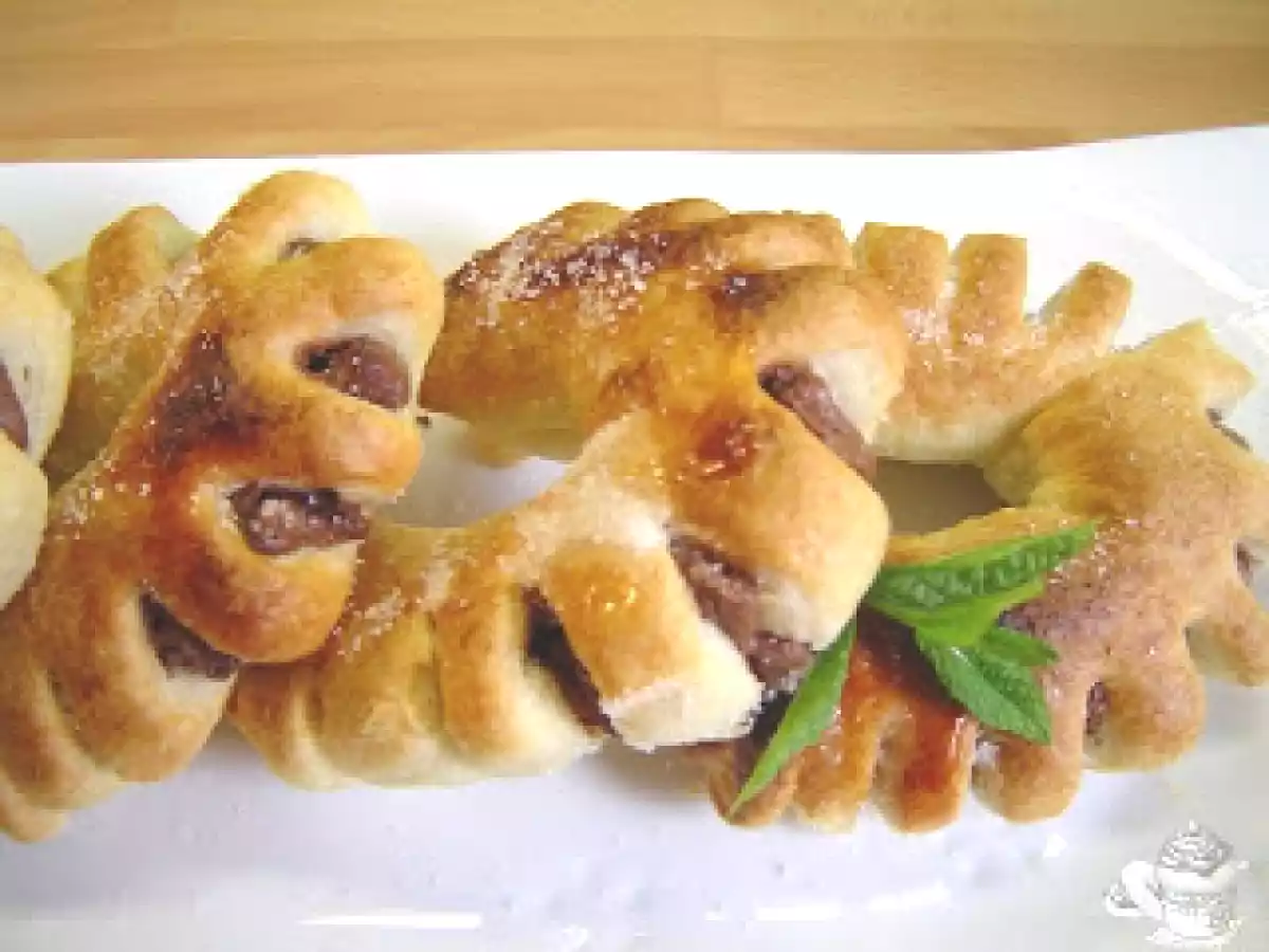 Herraduras hojaldradas de chocolate - foto 2