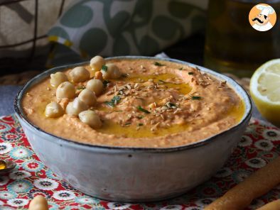 Hummus de pimiento rojo