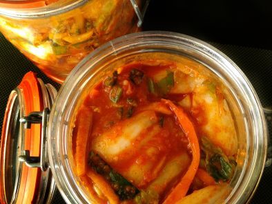 estofado de kimchi que se lava