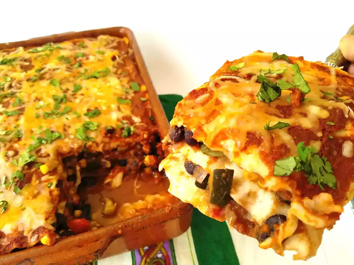 Lasaña mexicana {receta vegetariana} - foto 2