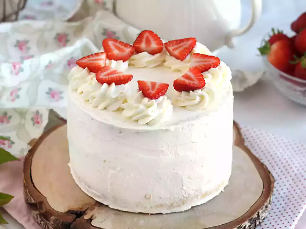 Layer cake de fresas y crema mascarpone - foto 5