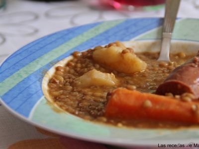 Lentejas con chorizo