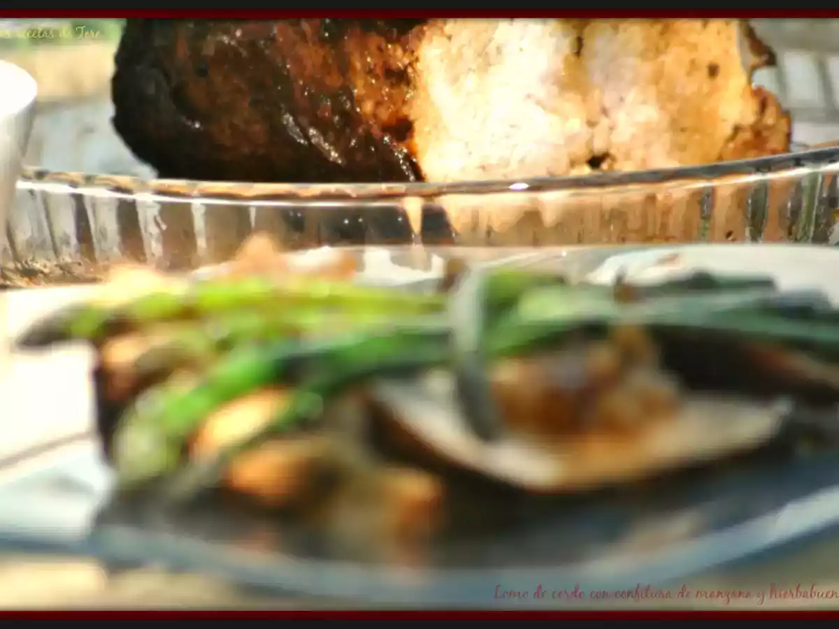 Lomo al horno con confitura de manzana - foto 2