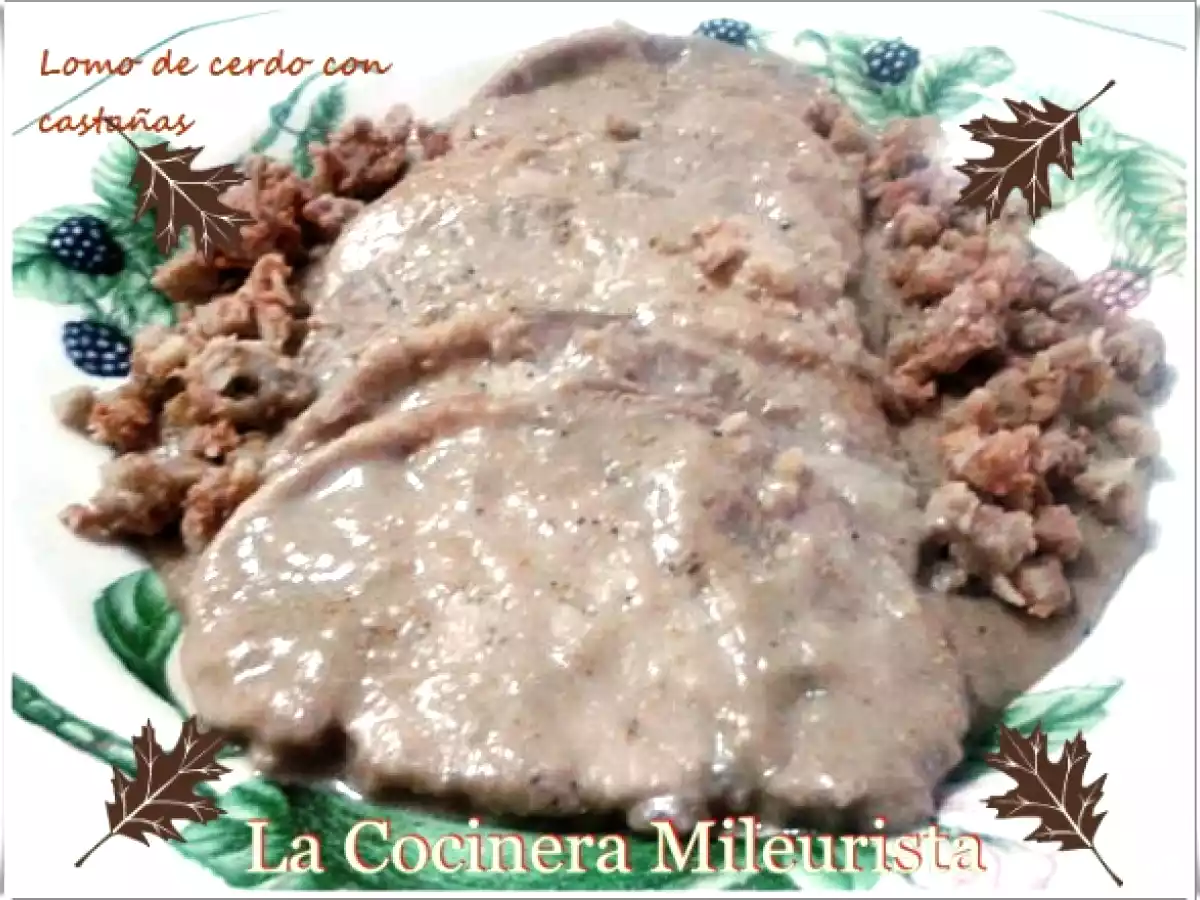 Lomo de cerdo con castañas - foto 2