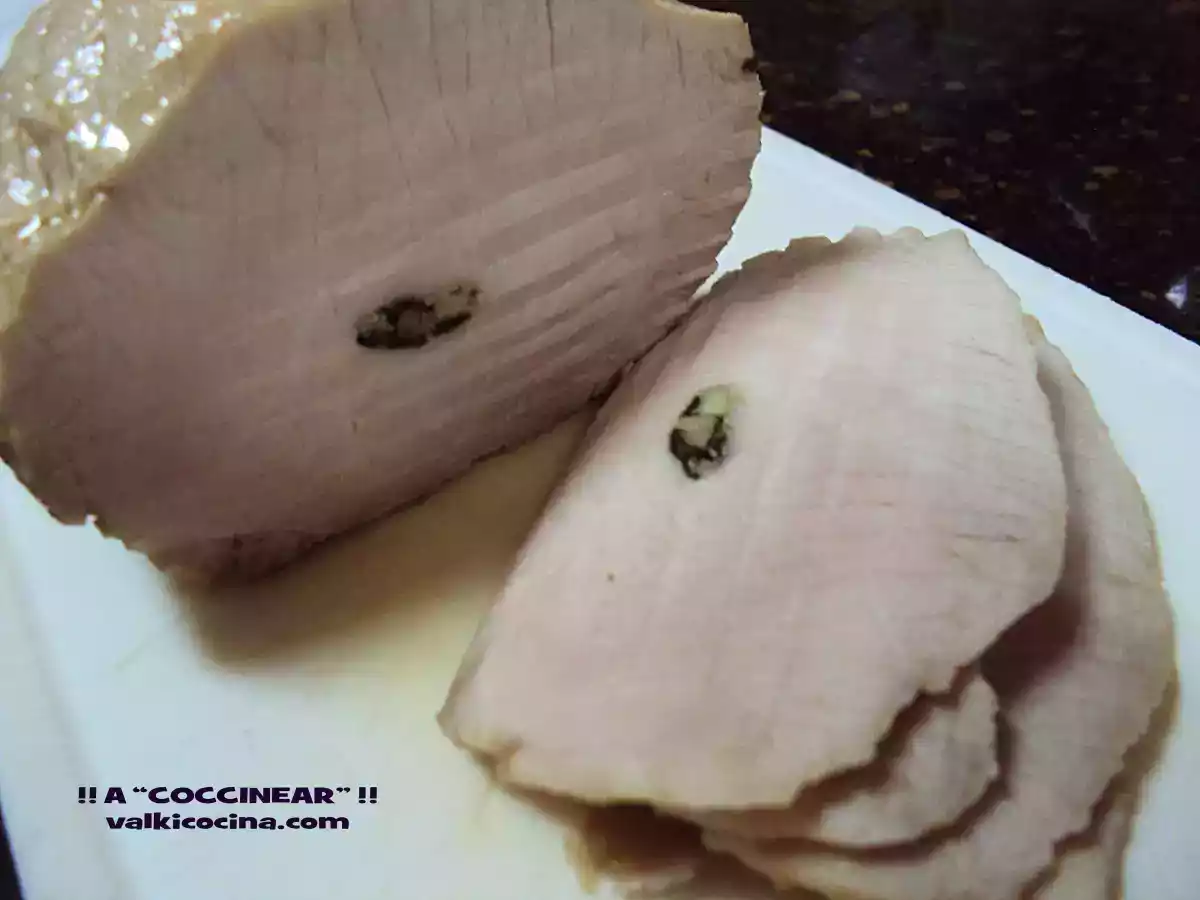 Lomo mechado en aceite