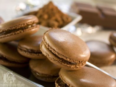 Macarons de chocolate franceses - Receta Petitchef