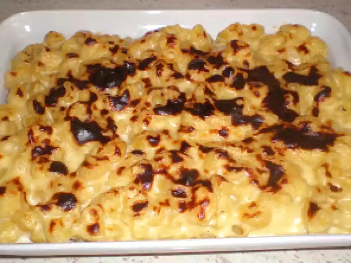 Macarrones con queso bajos en calorías