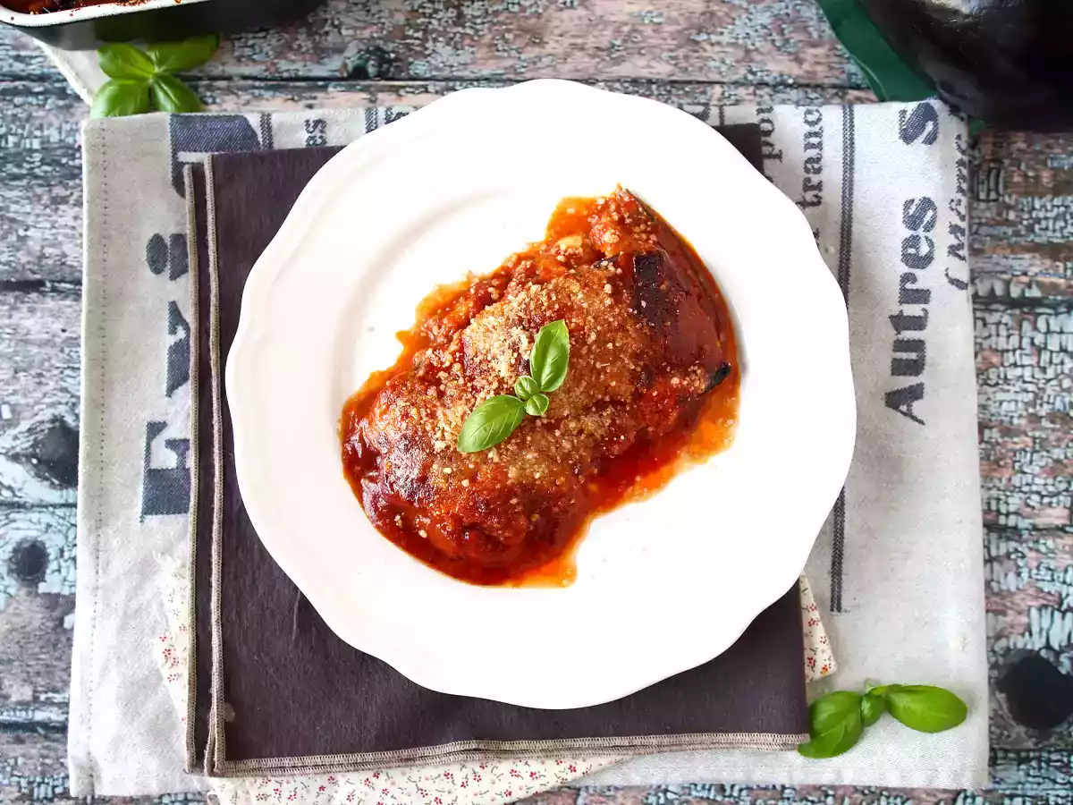 Melanzane alla parmigiana, el delicioso gratinado italiano de berenjenas con queso - foto 6
