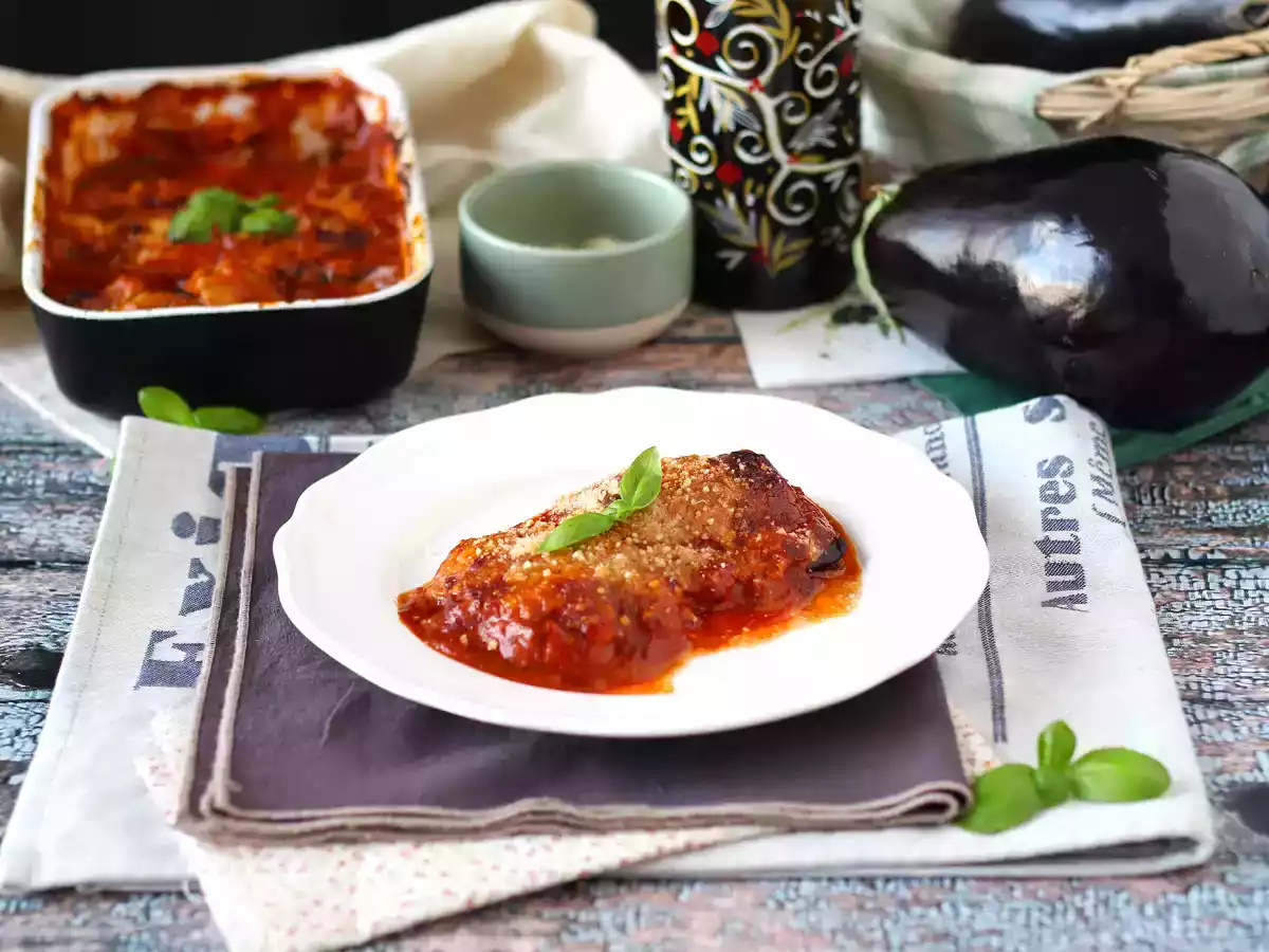 Melanzane alla parmigiana, el delicioso gratinado italiano de berenjenas con queso - foto 7