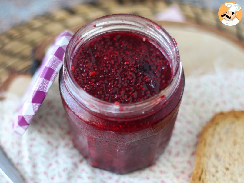 Mermelada saludable de frutos rojos y semillas chía - foto 3