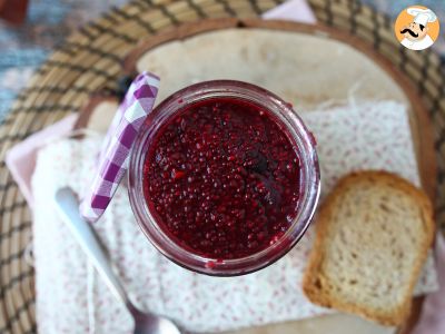 Mermelada saludable de frutos rojos y semillas chía, foto 3