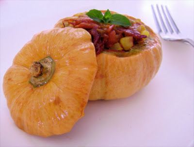 Mini calabaza rellena con carne de sol y catupiry - Receta Petitchef